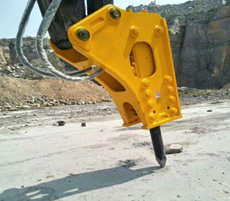 4 - 7 Ton Excavator Breaker Hammer Silence Type Mini Excavator Spare Parts