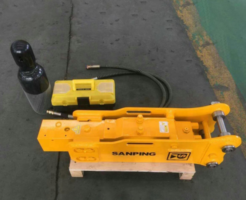 OEM 75mm Rock Hydraulic Jack Hammer Attachments For  7 Ton Excavator