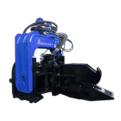 Hydraulic Excavator Vibratory Pile Hammer Driver Attachment